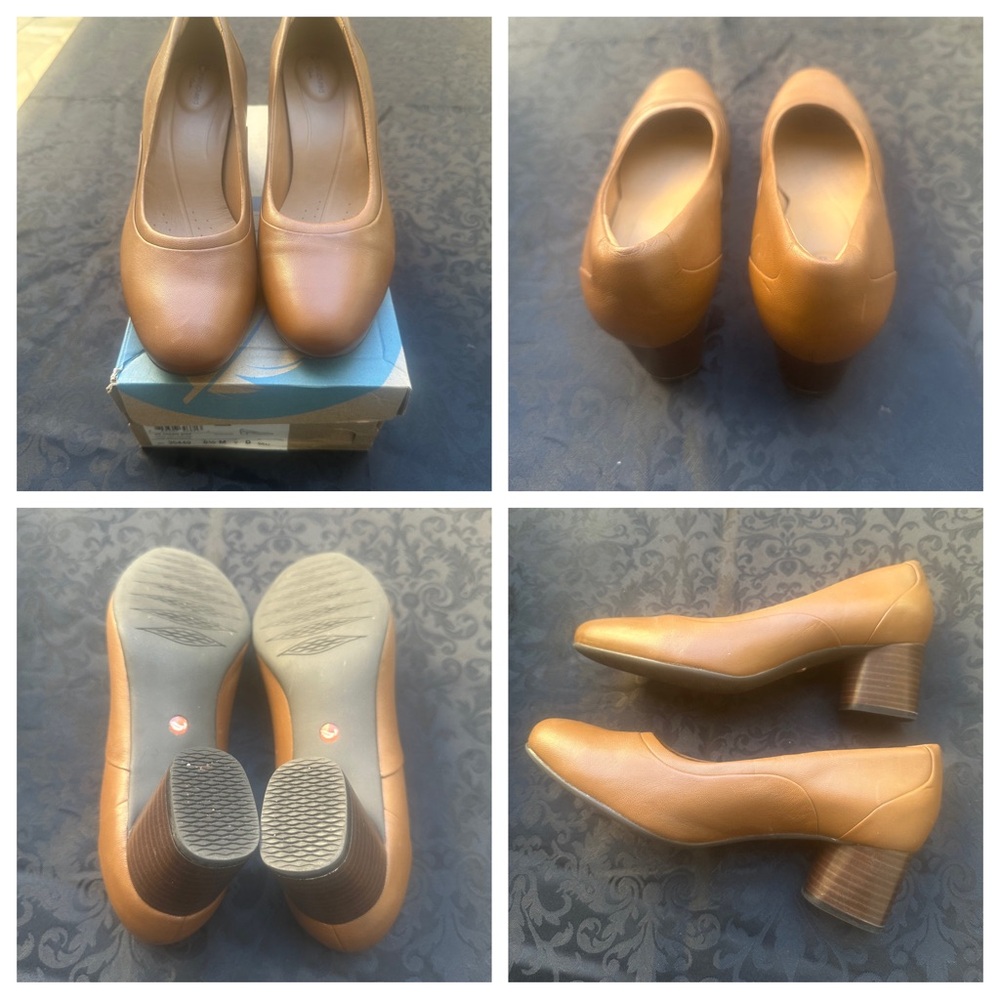 Nib Unstructured By Clarks Size 8 1/2 Un Cosmo St… - image 1